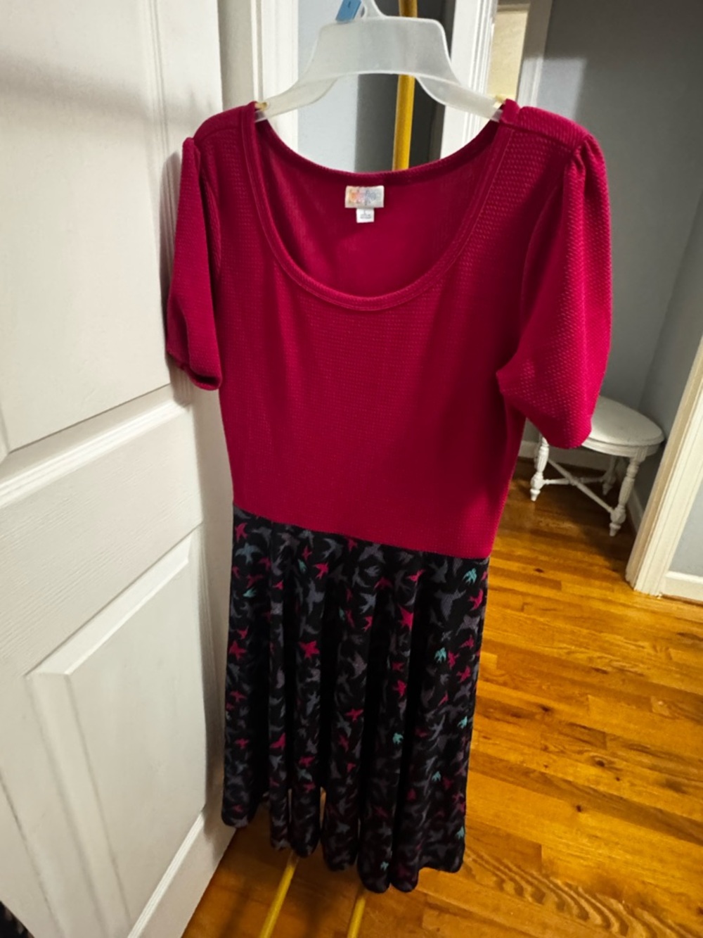 LuLaRoe hot pink textured tank top